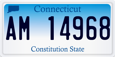 CT license plate AM14968