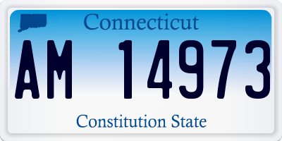 CT license plate AM14973