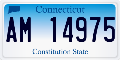 CT license plate AM14975