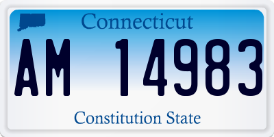 CT license plate AM14983