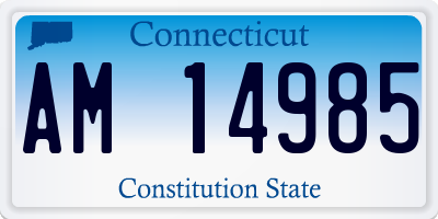 CT license plate AM14985
