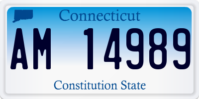 CT license plate AM14989
