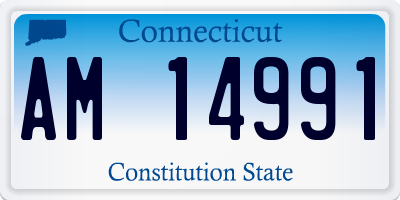 CT license plate AM14991