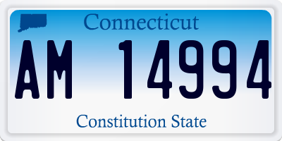 CT license plate AM14994