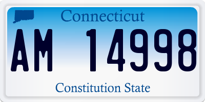 CT license plate AM14998