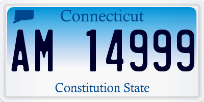 CT license plate AM14999