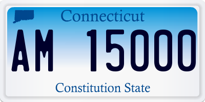 CT license plate AM15000