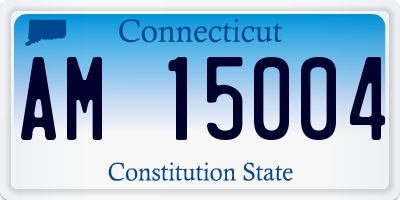 CT license plate AM15004