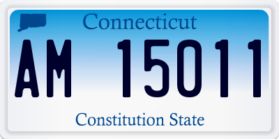 CT license plate AM15011