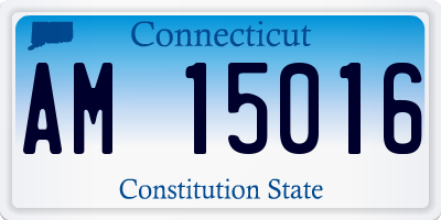 CT license plate AM15016