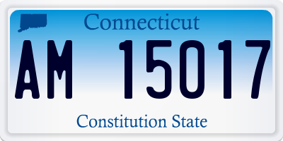 CT license plate AM15017