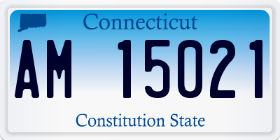 CT license plate AM15021
