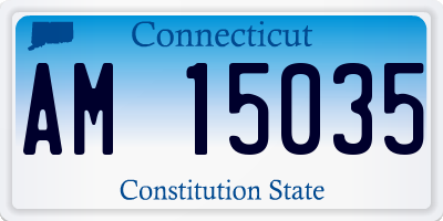 CT license plate AM15035