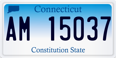 CT license plate AM15037