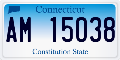 CT license plate AM15038