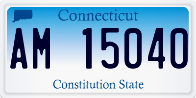 CT license plate AM15040