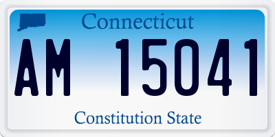 CT license plate AM15041