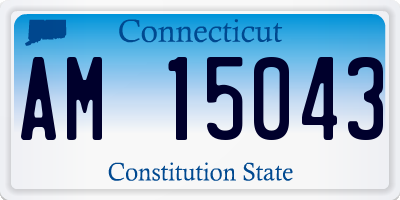 CT license plate AM15043