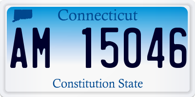 CT license plate AM15046