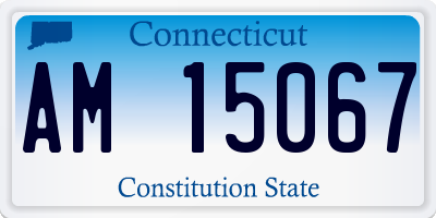 CT license plate AM15067