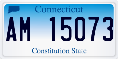 CT license plate AM15073