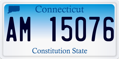 CT license plate AM15076
