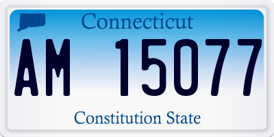 CT license plate AM15077