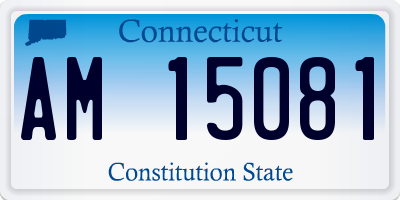 CT license plate AM15081