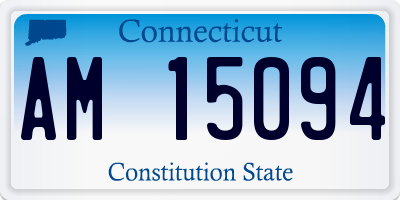CT license plate AM15094