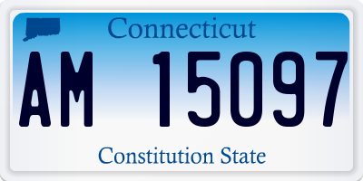 CT license plate AM15097