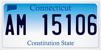 CT license plate AM15106
