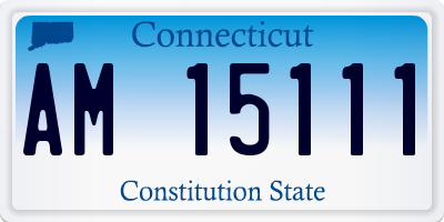 CT license plate AM15111