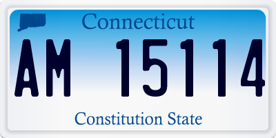 CT license plate AM15114