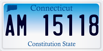 CT license plate AM15118