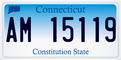 CT license plate AM15119