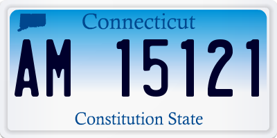 CT license plate AM15121