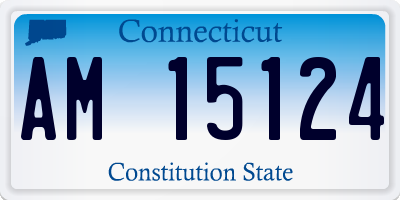 CT license plate AM15124