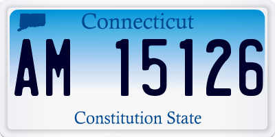 CT license plate AM15126