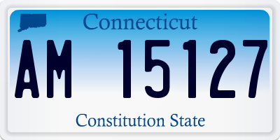 CT license plate AM15127