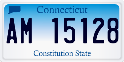 CT license plate AM15128