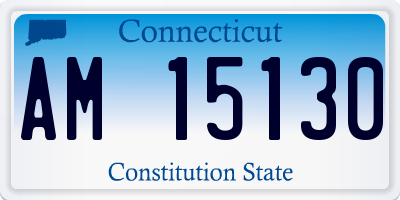 CT license plate AM15130