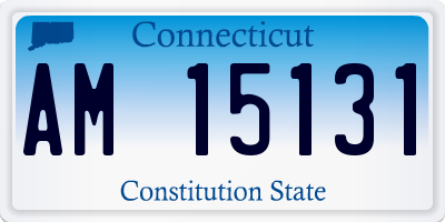 CT license plate AM15131