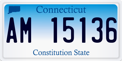 CT license plate AM15136
