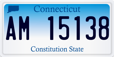 CT license plate AM15138