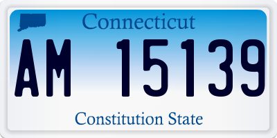 CT license plate AM15139