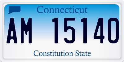 CT license plate AM15140