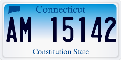 CT license plate AM15142