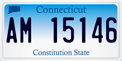 CT license plate AM15146