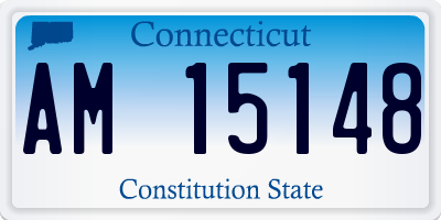 CT license plate AM15148