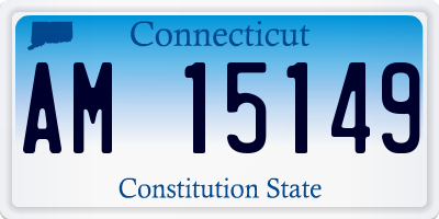 CT license plate AM15149